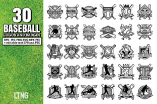 30 Baseball Logos and Badges for Modern Graphics