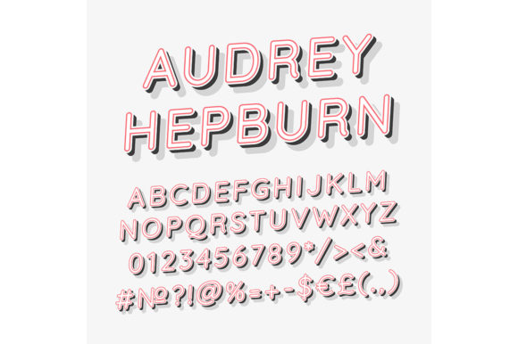 Audrey Hepburn Vintage Vector Alphabet Graphics Review