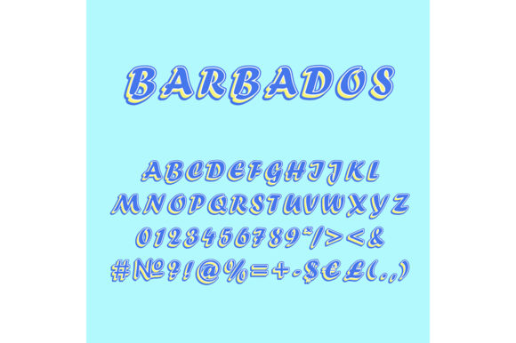 Barbados Vintage 3d Vector Alphabet Set Review