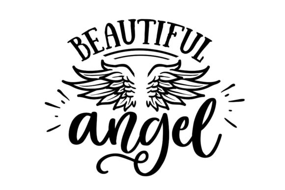 Beautiful Angel Graphics for Crafts and Branding