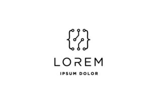 Coding Digital Logo Template EPS10 for Modern Graphics and Logos