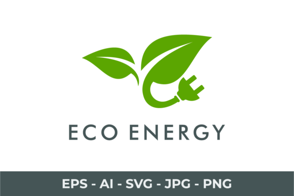 Eco Energy Logo Template, Electric Icon for Graphics and Logos