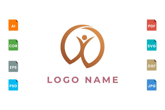 Logo Design of People Who Are Happy: Graphics for Modern Logos