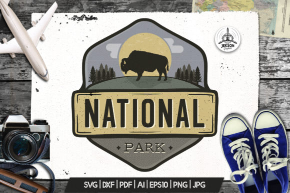 Park Logo Vintage Adventure Badge Camp Graphics & Logos Review